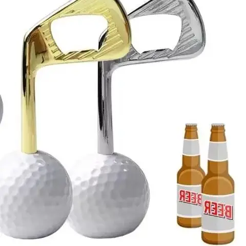 

Zinc Alloy Beer Bottle Opener Silver Portable Manual Golf Gifts Creative Decorative Kitchen Bar Accessories Anti Rust Easy Clean