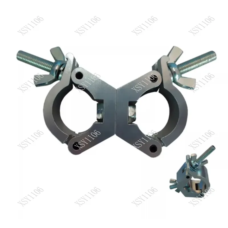 Aluminum Alloy Round Tube Cross Fastener Universal Rotating Fixed Buckle Scaffolding Double Tube Clamp