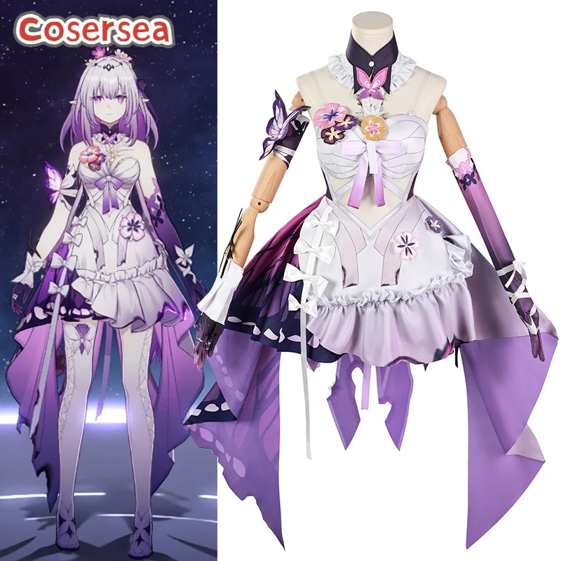 

Cosersea Castorice Cosplay Costume Game Honkai: Star Rail Castorice Role Play Halloween Women Dress Uniform Party Outfit Fullset
