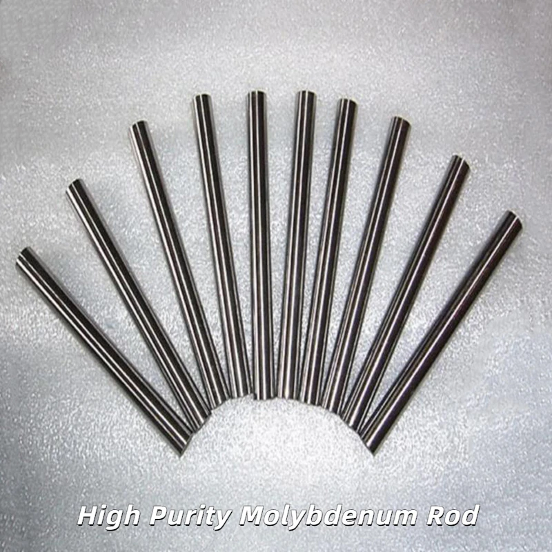 1Pcs High Purity Molybdenum Rod Dia 0.5mm-20mm Polished Metal Molybdenum Rod Molybdenum Electrode Rod Specifications Customized