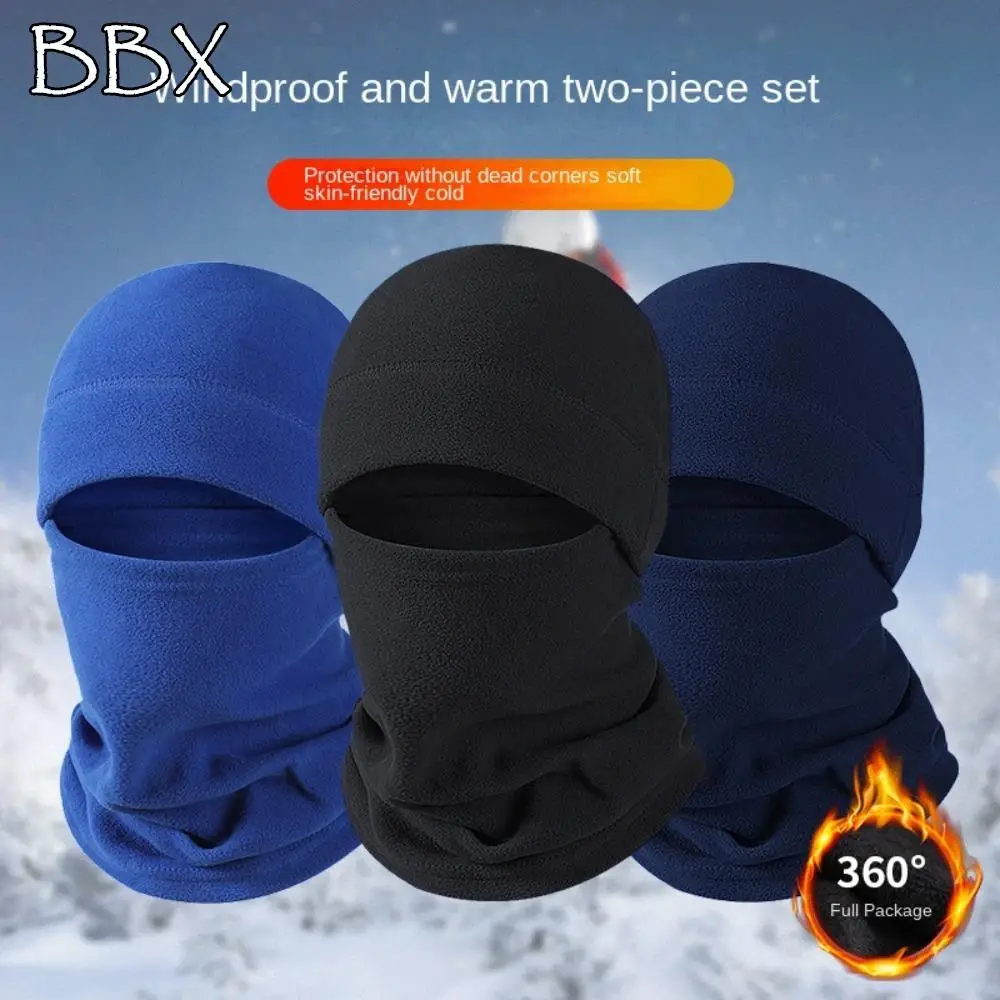 

Thermal Head Cover Collar Hat Neck Warmer Balaclava Ear Protection Beanies Hat Pullover Cap Winter Face Mask Men Winter Cap