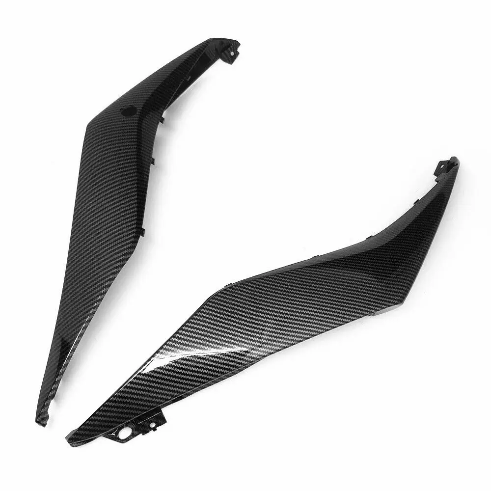 For YAMAHA YZF R3 YZF-R3 2014-2021 Hydro Dipped Carbon Fiber Finish Rear Upper Tail Side Cover Cowl Fairing Panel