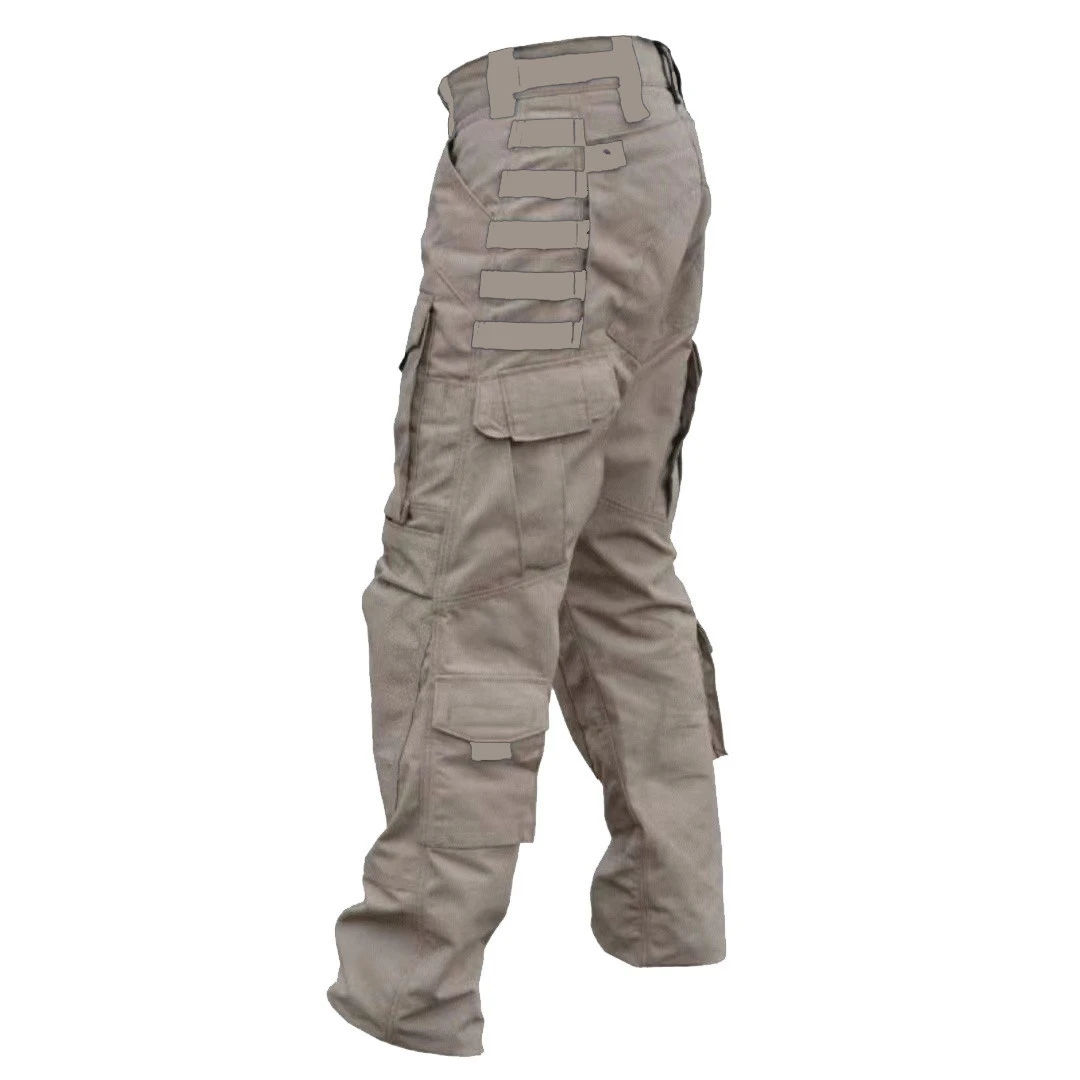 Tactical pants, camo pants, loose multi-pocket work pants that are windproof, waterproof, and wear-resistant
