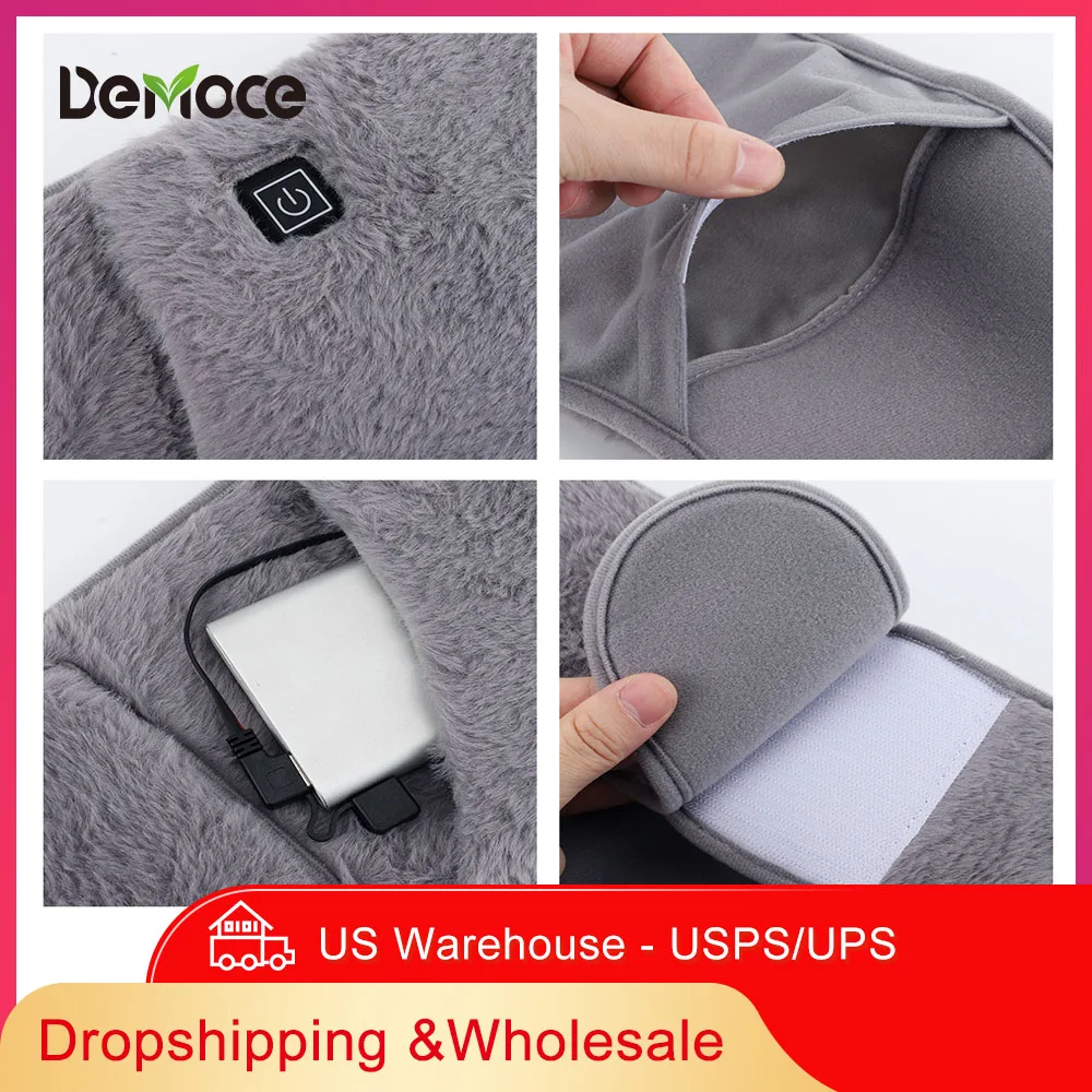 

3 Levels Electric Heating Waist Belt USB Hand Warmer Winter Hot Compress Abdominal Lumbar Uterus Heater,Waist Warming Pad