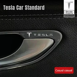 for Tesla Model 3 Y metal car logo free pasting, window interior labeling, center console audio speaker decorative stickers