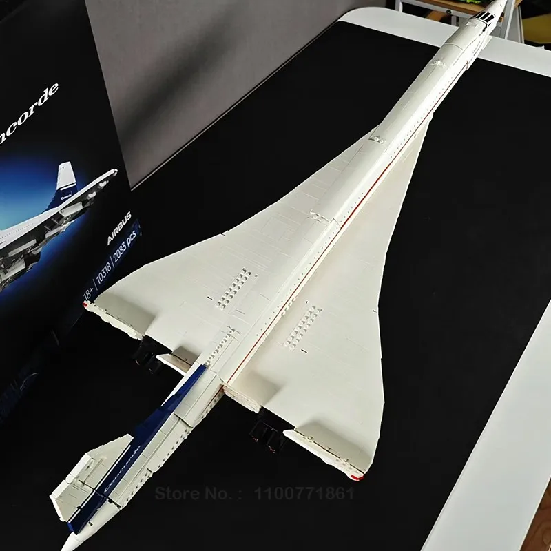 

10318 Concorde Airbus строительные блоки техническая 105 см модель самолета кирпич развивающая игрушка для детей подарки на день рождения и Рождество