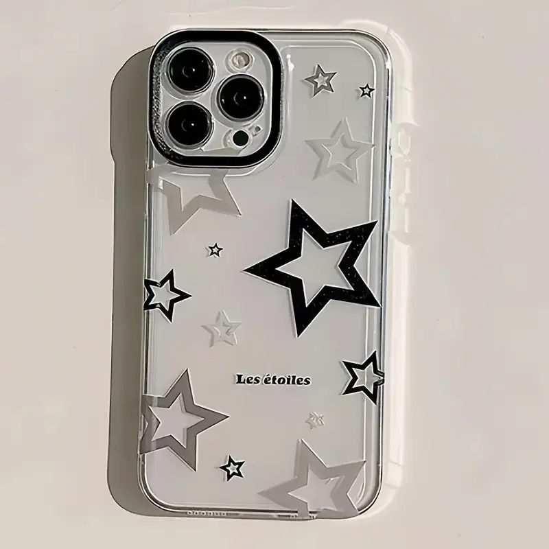 

Case For Samsung Galaxy S25 S24 S23 S22 Ultra Plus S21 FE Cases Black Gray Star Simple Cover For A36 A34 A54 A56 A52 A53 Case