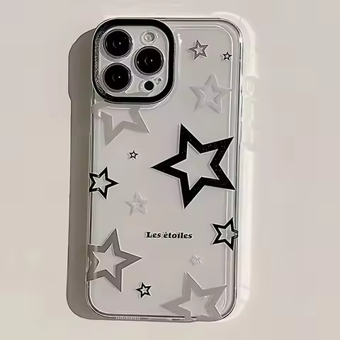 Case For Samsung Galaxy S25 S24 S23 S22 Ultra Plus S21 FE Cases Black Gray Star Simple Cover For A36 A34 A54 A56 A52 A53 Case