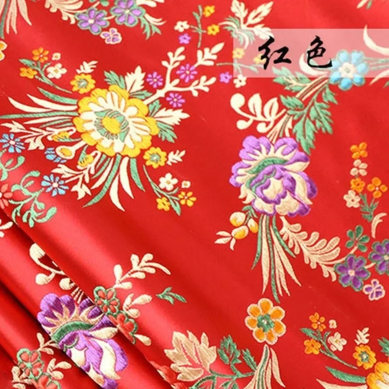 Woven damask advanced costume cheongsam silk cloth clothes jacquard brocade fabric