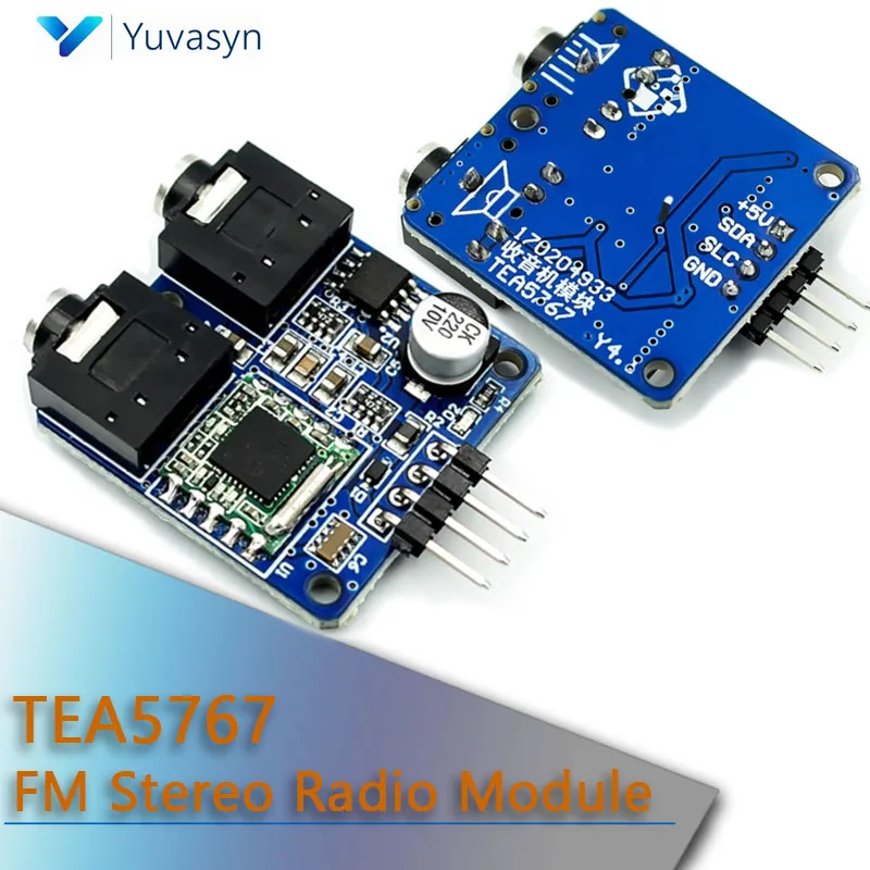 

TEA5767 FM Stereo Radio Module 76-108MHZ With Free Cable Antenna
