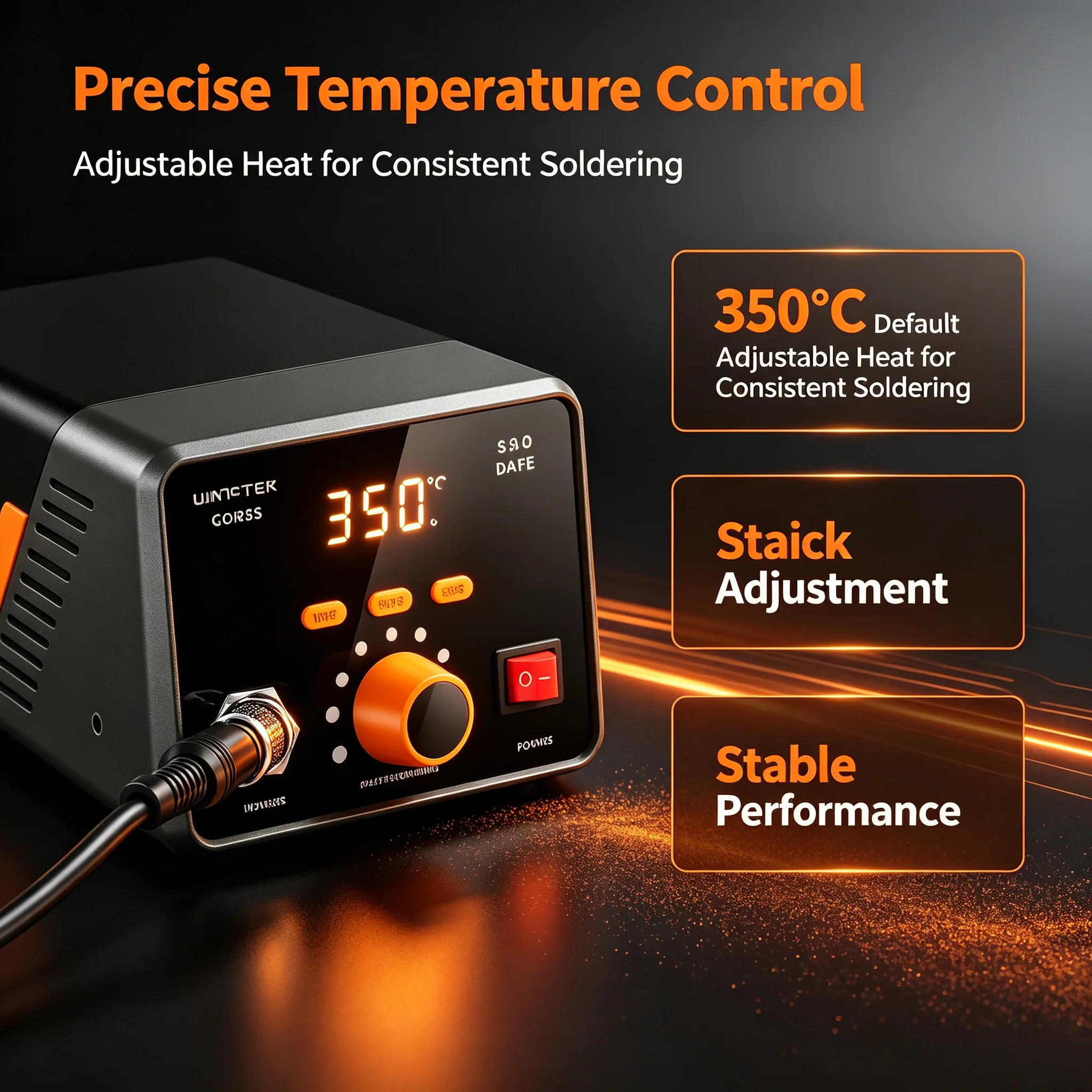 Wanptek GC938 Soldering Station, Adjustable Temperature Solder Iron Kit for Electronic PCB Welding Repair