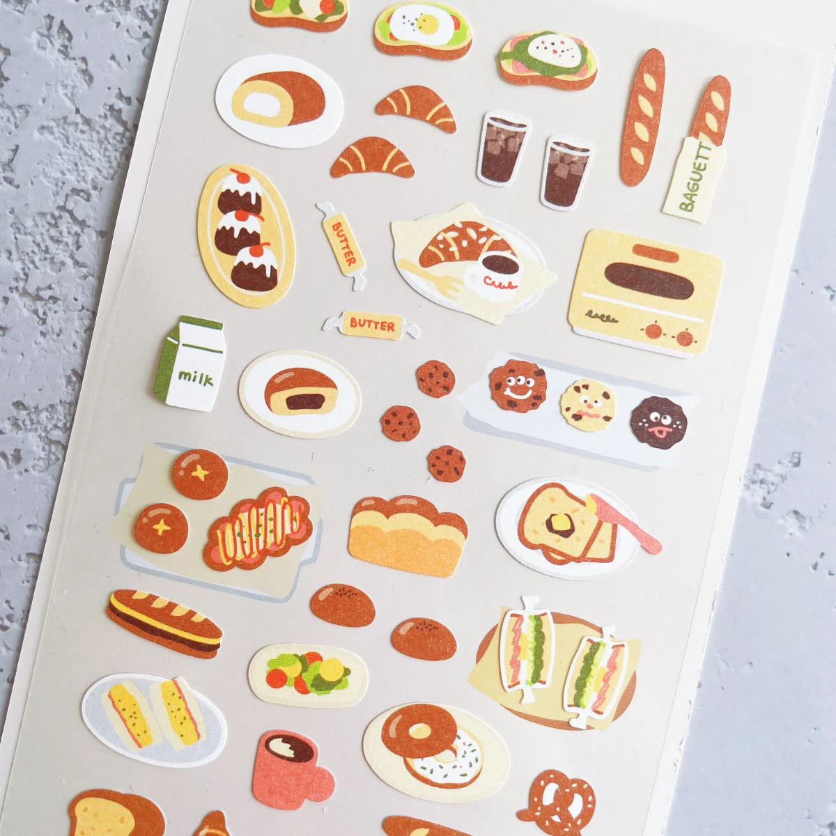 Korean Import Original Suatelier Delicious Bread Paper Stickers Scrapbooking Diy Journal Stationery Sticker Deco Art Supply