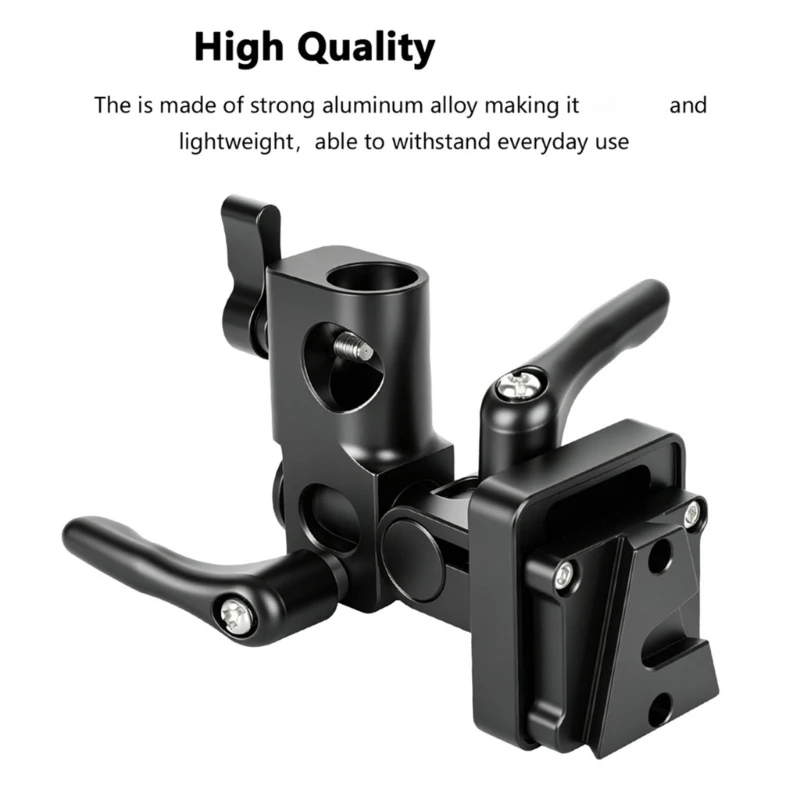 E65E Fast Install V Lock Bracket Featuring 16Mm Lamp Holder For DSLR Camera