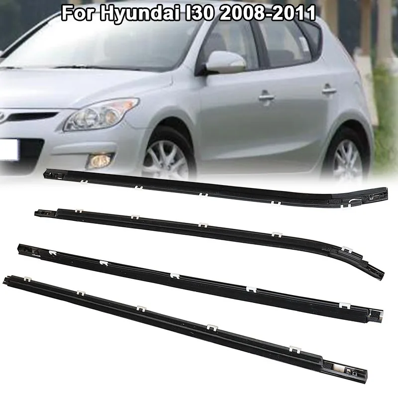 

Car Side Window Weather Strip Window Glass Waterproof Pressure Weatherstrip Sealing Trim for Hyundai I30 2008-2011 822102L000