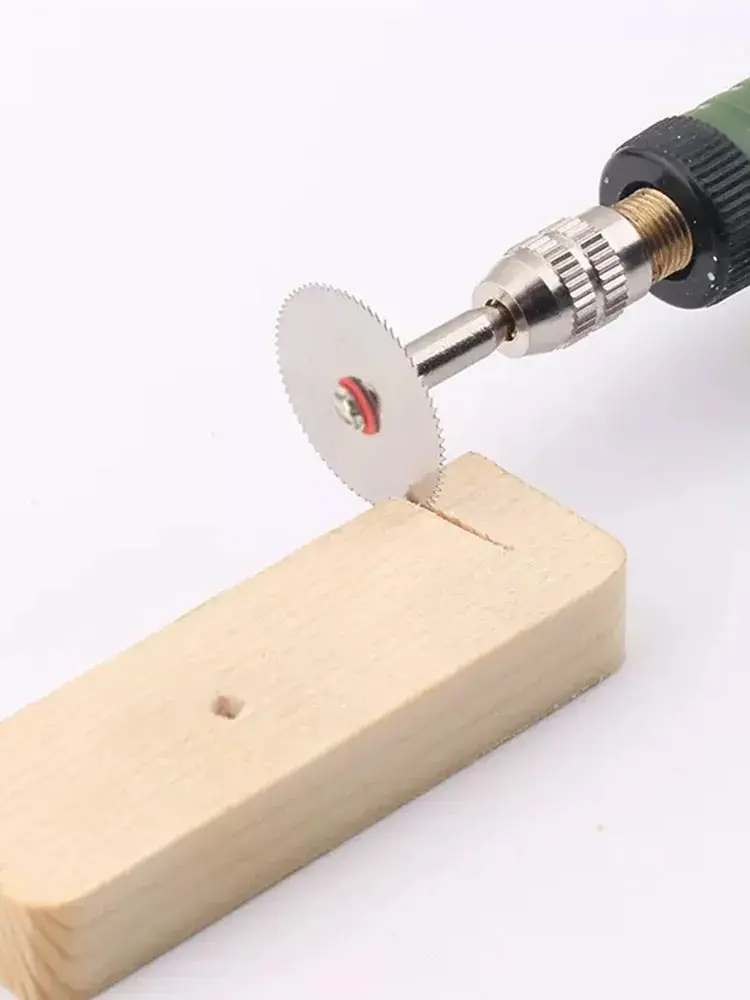 11PCS Kit Mini Circular Saw Blade Rotary Tool Metal Discs Tool Electric Grinding Cut Cutoff Mandrel Set Cutting Wood Tool