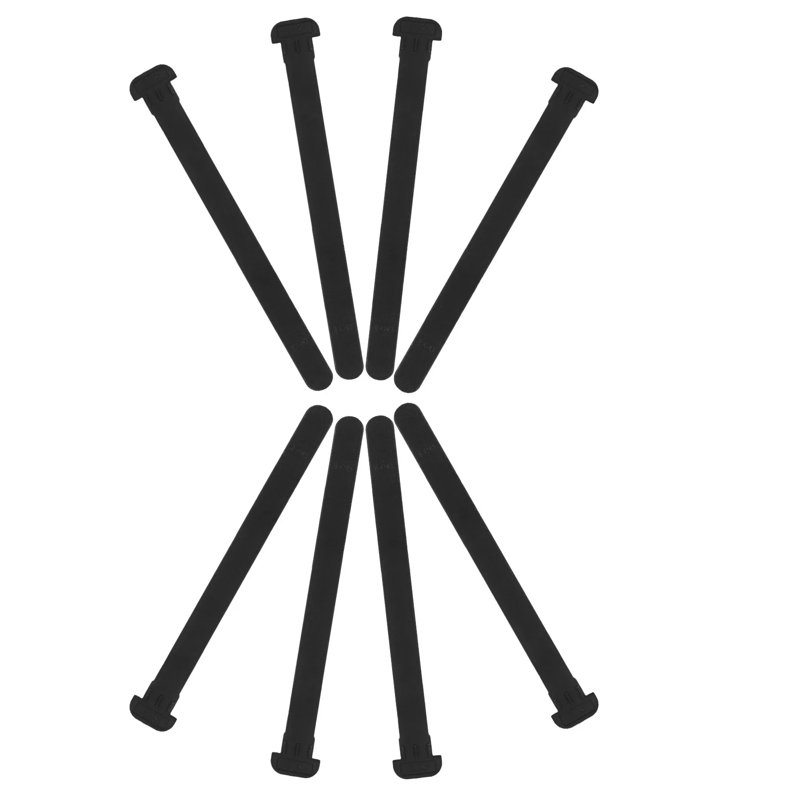 8Pcs Inline Skate Buckle Straps Roller Skate Ladder Straps Adjustable Quick Release Boot Cuff Binding Strap Replacement