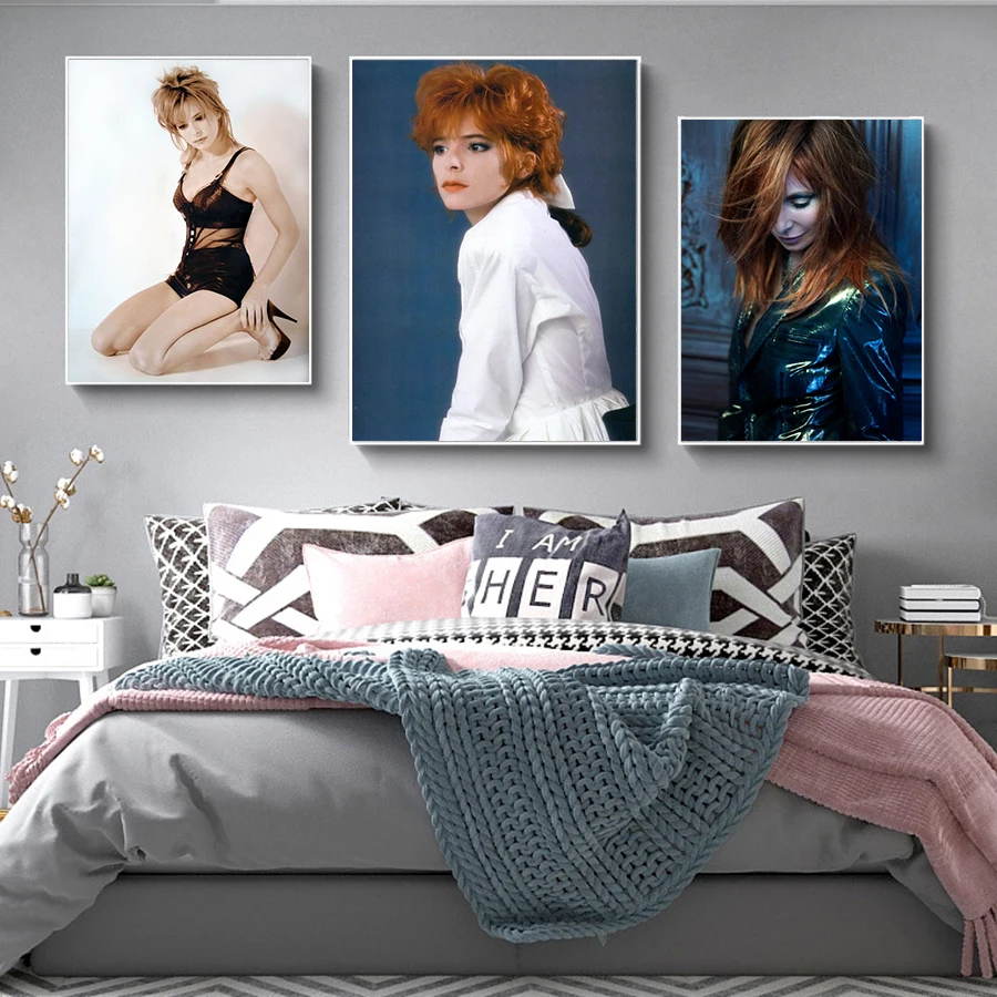 Diamond Painting Mylene Farmer Famous Singer Diamond Mosaic Women Embroidery Complete Kit Wall Stickers For Bedroom Decoration