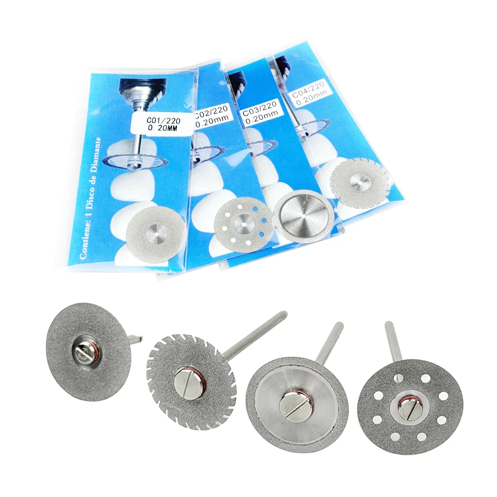 Dental Lab Polishing Discs/Mandrel 0.2mm Double Side Coating Disk Dentist Rotary Cutting Tool Dental Lab for Polisher Machine