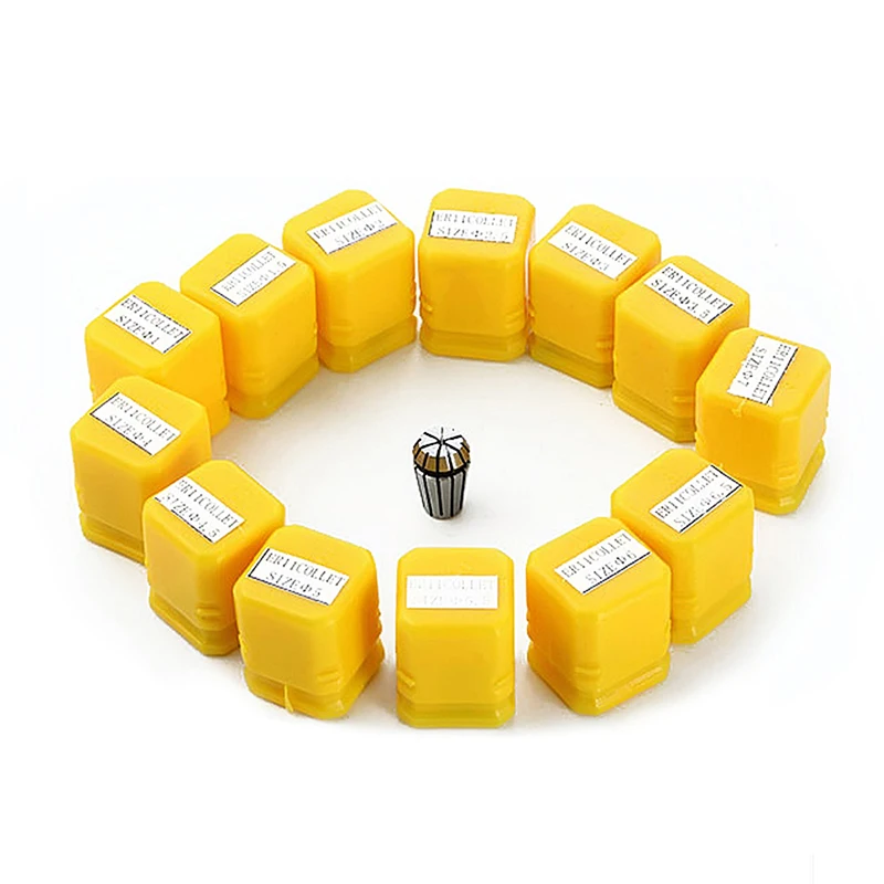 13Pcs CNC Spindle ER11 Collet ER11 Collet Chuck 1-7mm For CNC Engraving Machine CNC Milling Cutting Machine