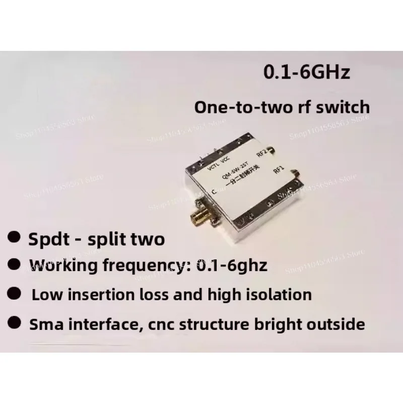 0.1-6GHz High Isolation RF SPDT Switch - One-to-Two Routing Microwave Electronic RF Module