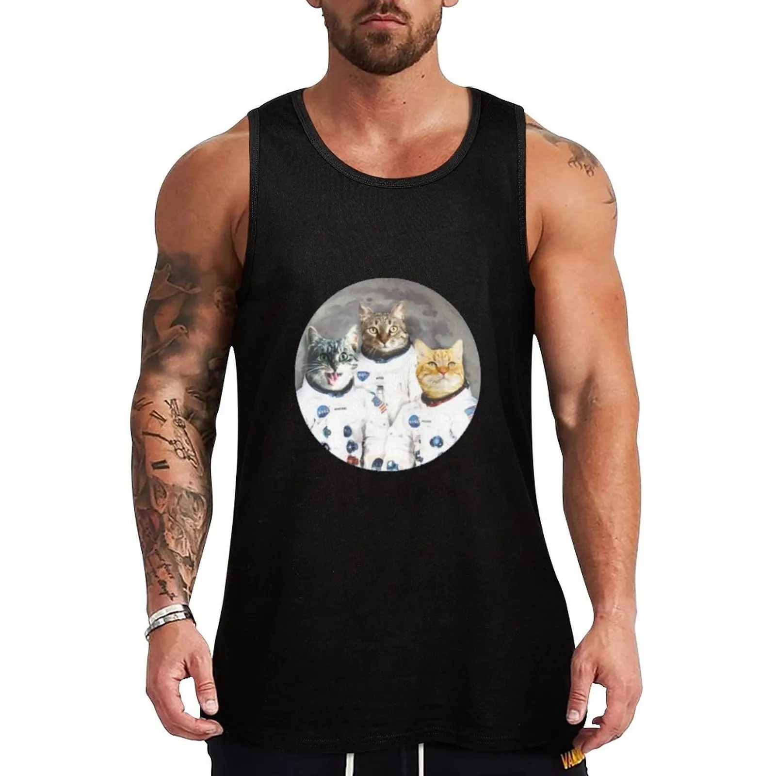 

Smiling CATstronauts Tank Top summer clothes man 2025 summer clothes men 2025 Muscle fit