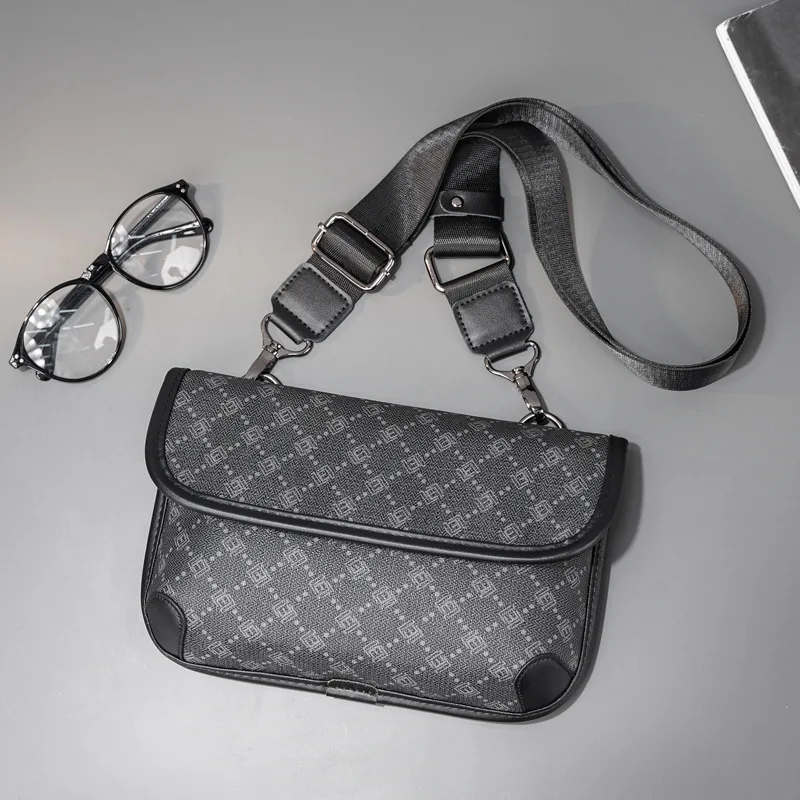 

Fashion Letter Print Crossbody Bags Men Flap Shoulder Bag Luxury Brand Design Crossbody Bags Male Messenger Bag Satchels Handbag