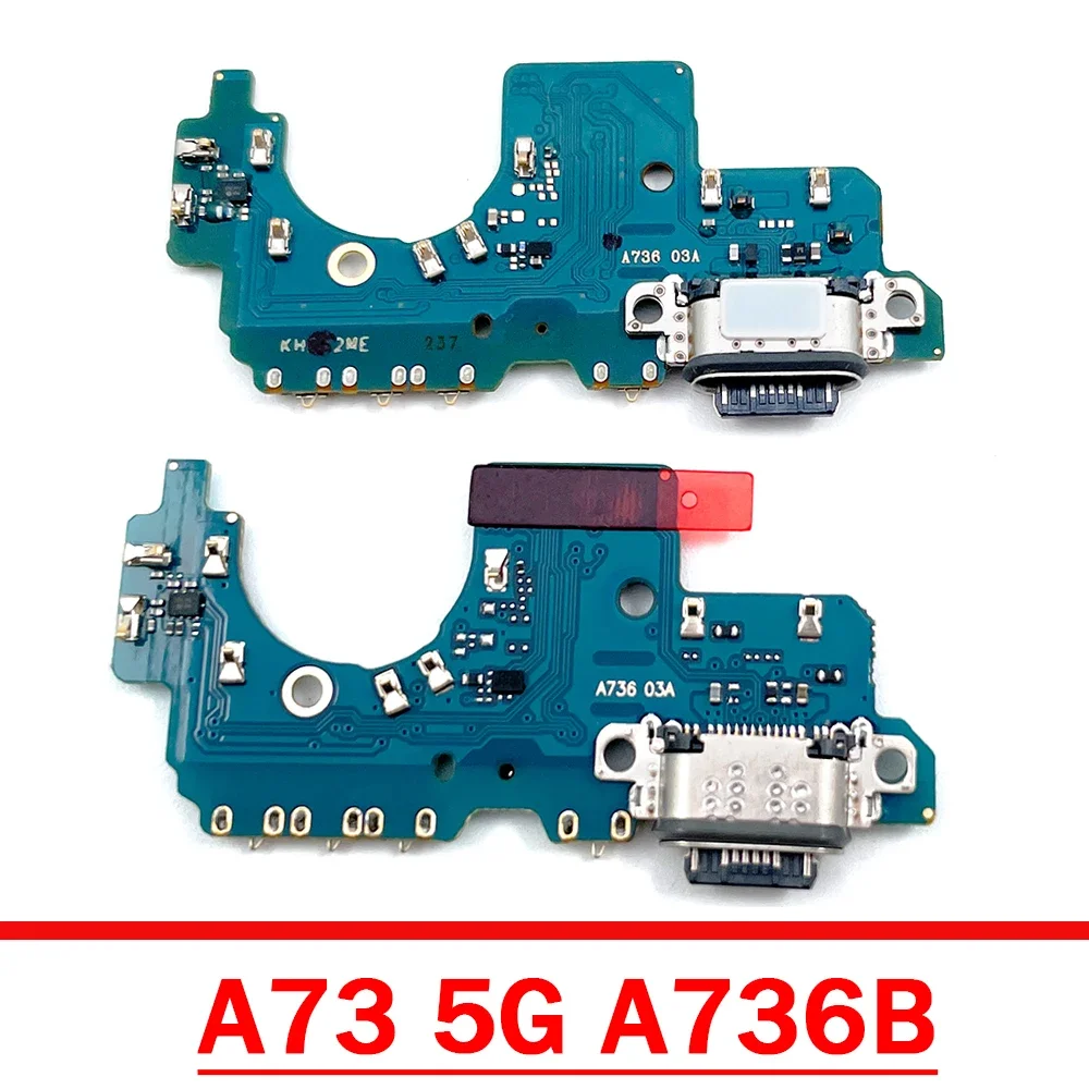 

20Pcs lots For Samsung A73 5G A736B USB Charger Charging Board Dock Port Connector Flex Cable With Mic Microphone