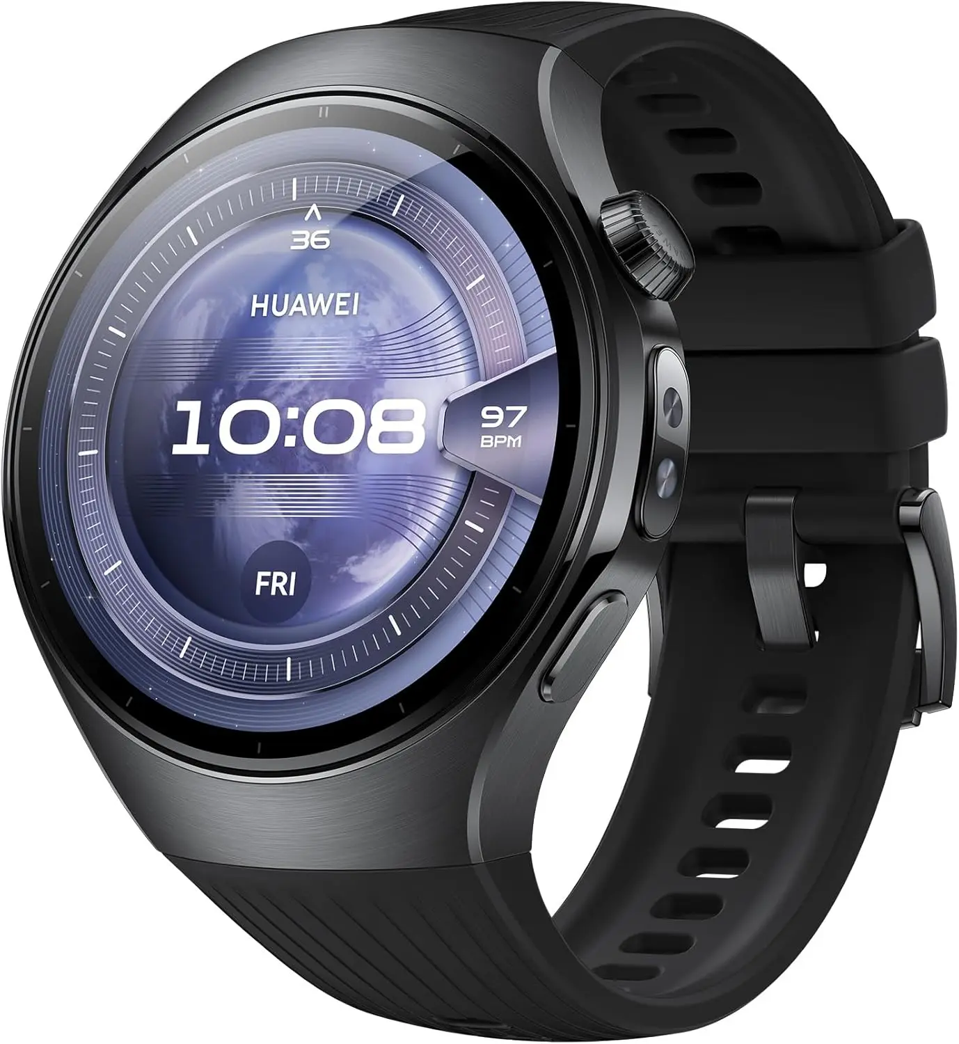 HUAWEI WATCH 5, 46mm Smartwatch, X-TAP multi-sensível, MOT de saúde, oxigênio no sangue na ponta do dedo em tempo real, vida útil da bateria de até 11 dias,