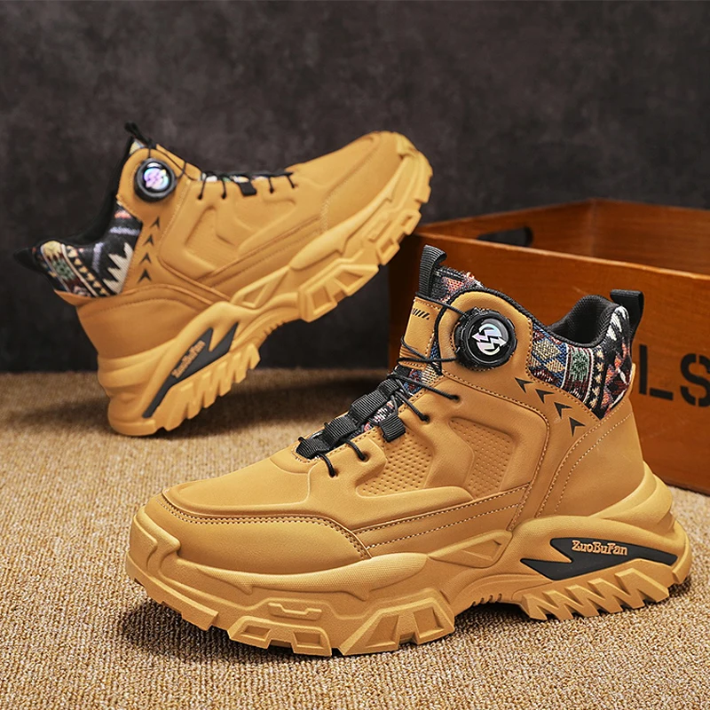 Botas de montar de caña alta, botas de moto de trabajo de estilo británico, zapatos casuales versátiles, zapatos de moda para exteriores, YB95