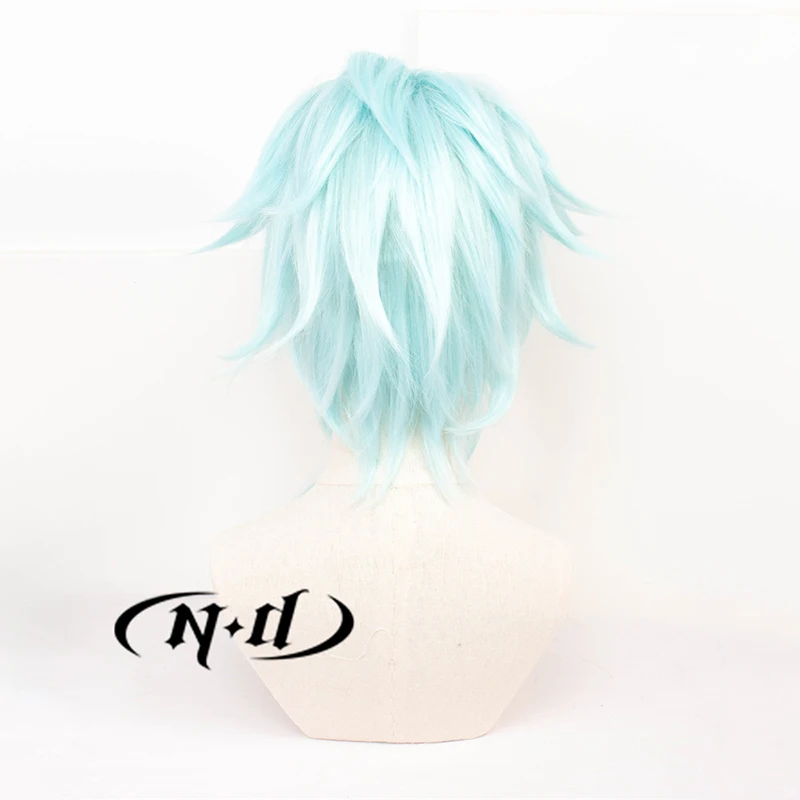 ND Il Dottore Cosplay Perücken Genshin Impact The Doctor Cosplay Haarteil Haarperücke Hitzebeständig für Comic Con Coser Kostümparty