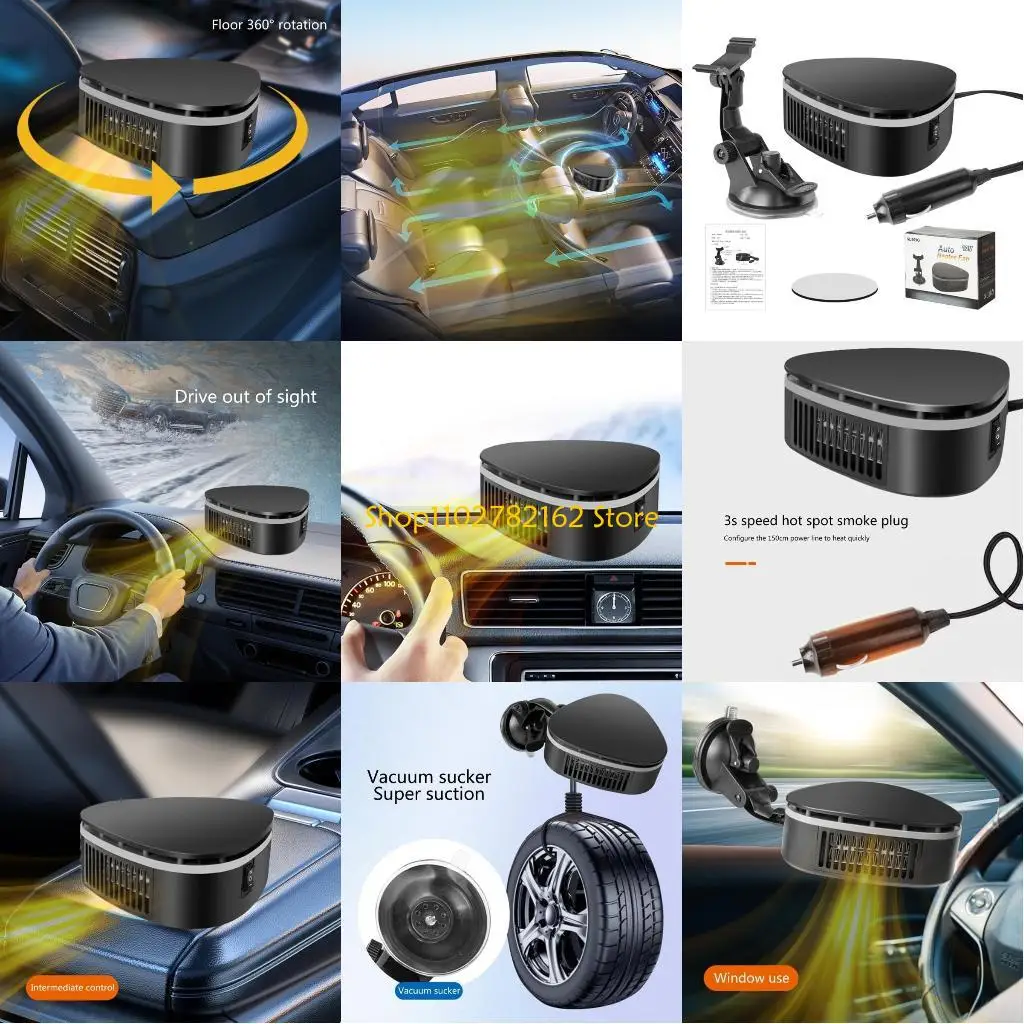 

547B Car Heater Air Cooler Fan Demister Defroster 12V Heating Defrosting Windshield