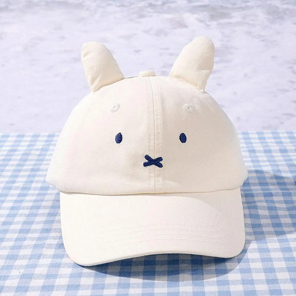 Милый мультяшный кролик Miffy, креативная навигационная серия, вышитая бейсбольная шляпа, кукла-кролик, шляпа с утиным языком