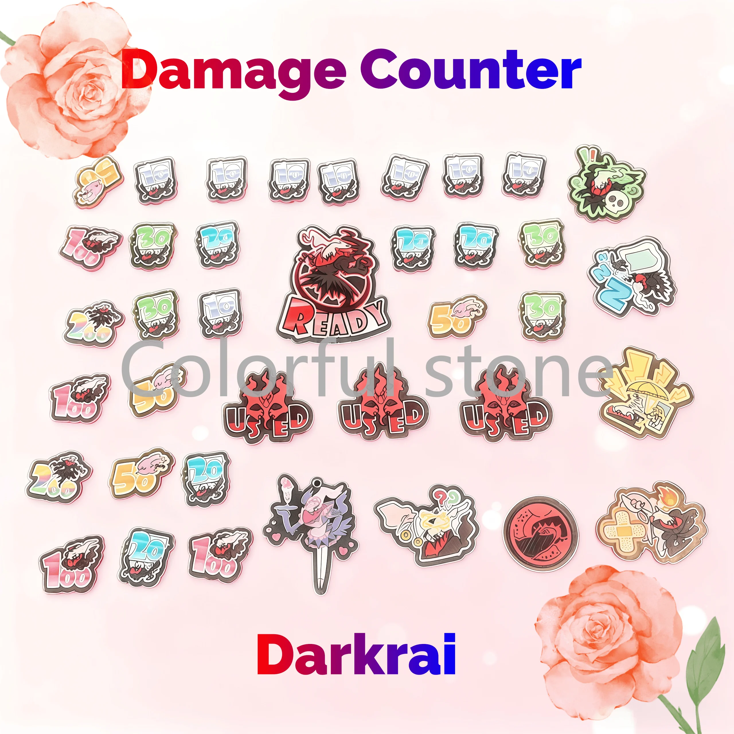 ptcg-pokemon-role-playing-game-darkrai-match-scoring-damage-counter-damage-indicator-used-board-vstar-borad-acrylic-gift-toy