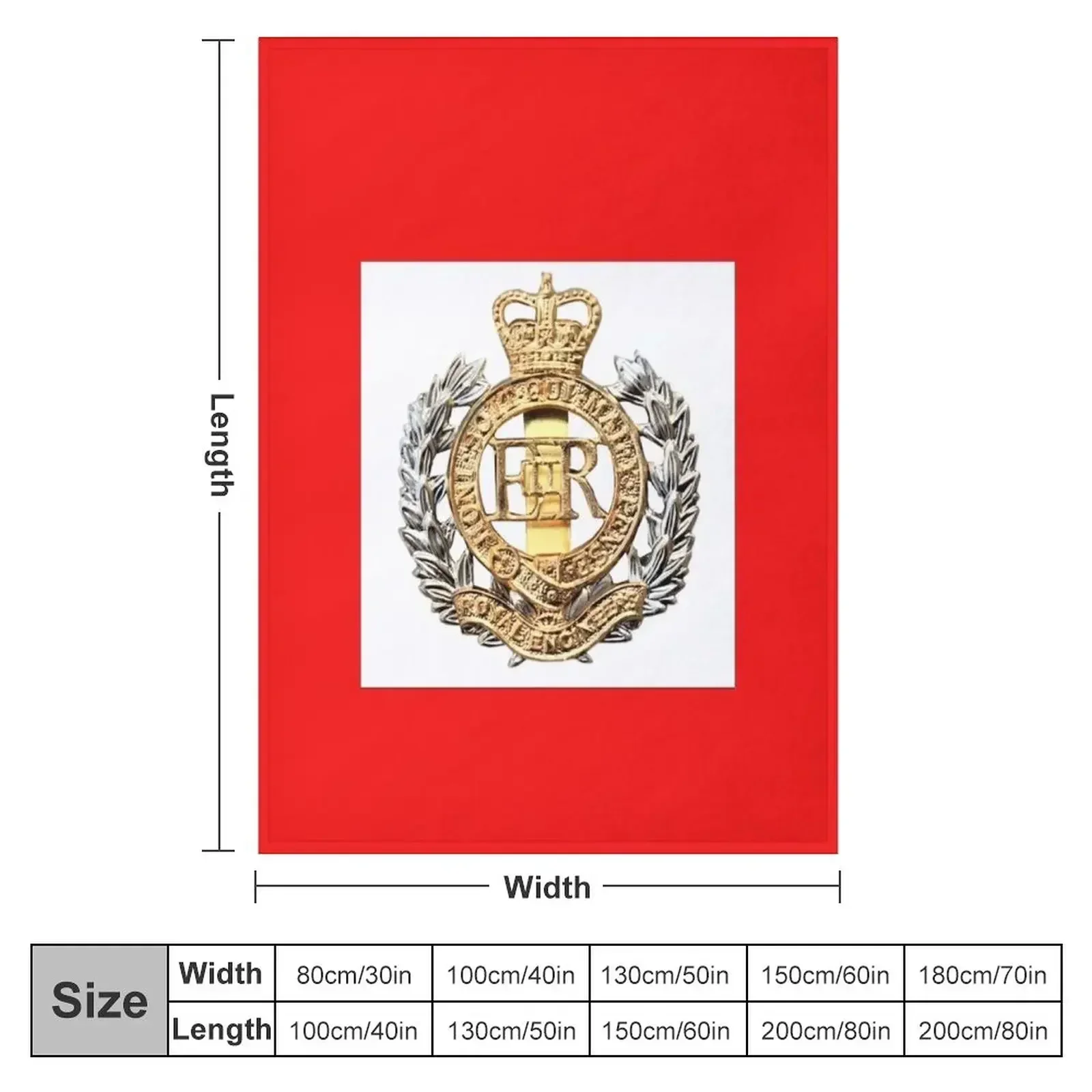 Royal Engineers Cap Badge Throw Blanket Blankets Sofas Of Decoration christmas gifts Blankets