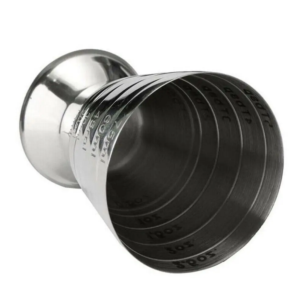 كوب قياس من الفولاذ المقاوم للصدأ بلون أساسي ، دورق كوكاتيل ، خلط ، بار ، 3 موازين ، تخفيضات كبيرة ، 75 روض