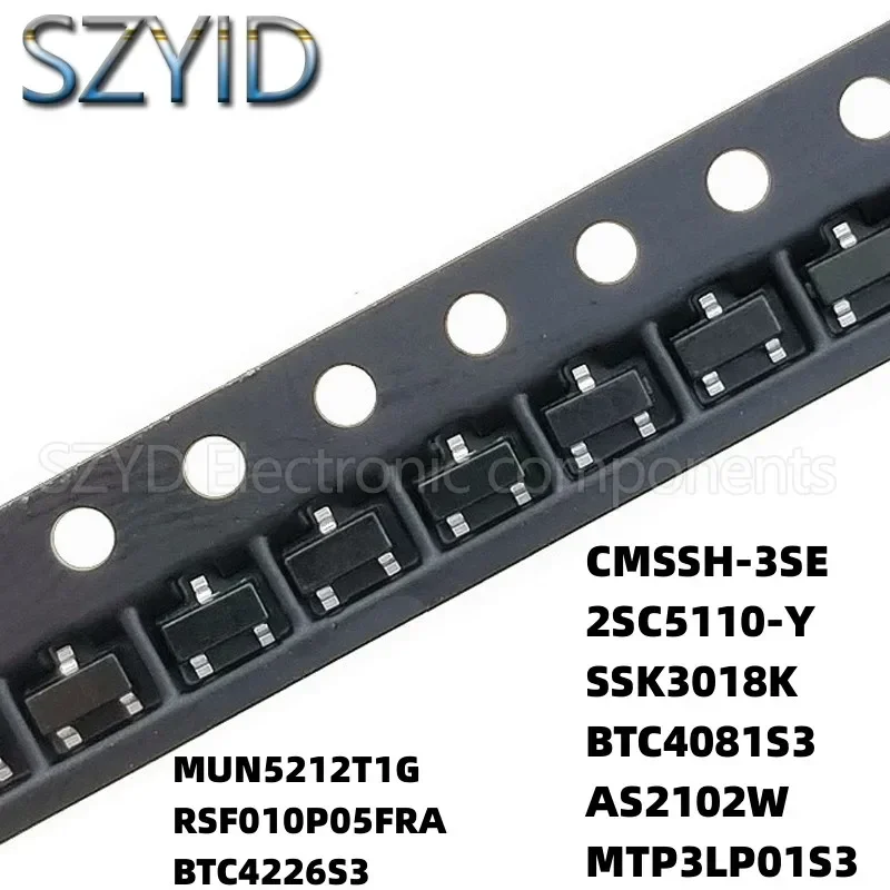 100PCS SOT323 MUN5212T1G RSF010P05FRA BTC4226S3 CMSSH-3SE 2SC5110-Y SSK3018K BTC4081S3 AS2102W MTP3LP01S3