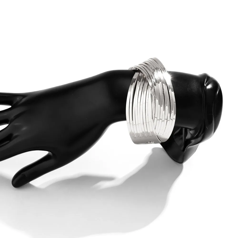 Pulseira de metal suave com abertura cruzada, pulseira com personalidade, elegante e simplicidade, criativa e glamourosa