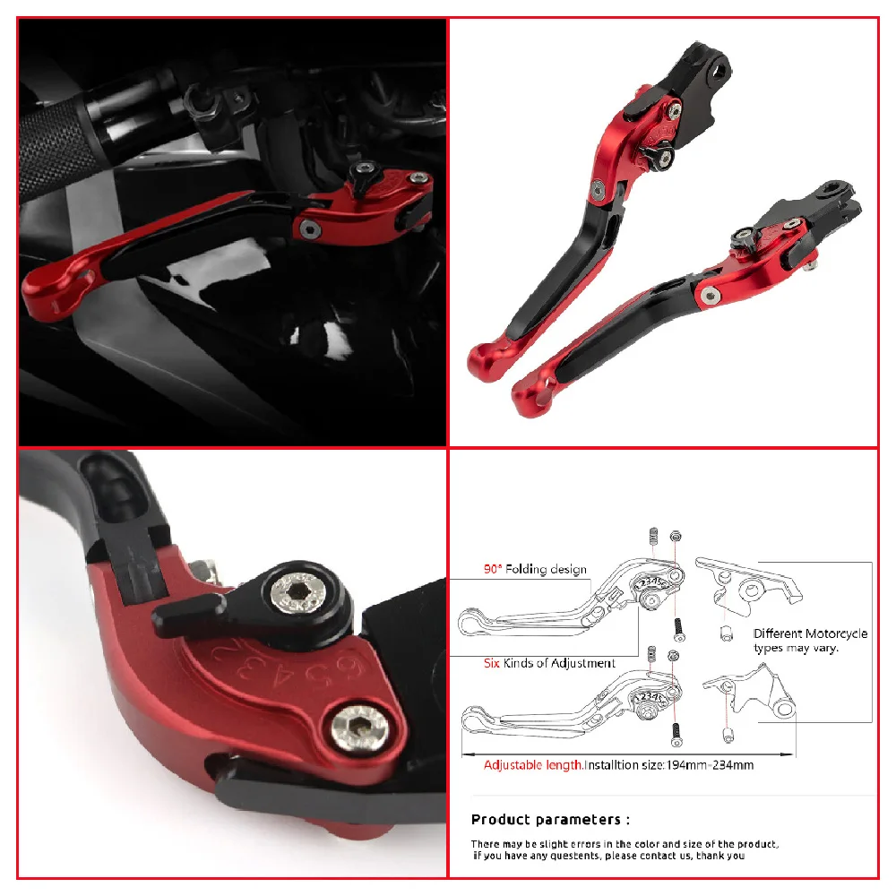 Fit for BMW K1600 Bagger GT GTL K1600GT K1600GTL K1600B 2011-2016 Motorcycle Adjustable Folding Extendable Brake Clutch Levers