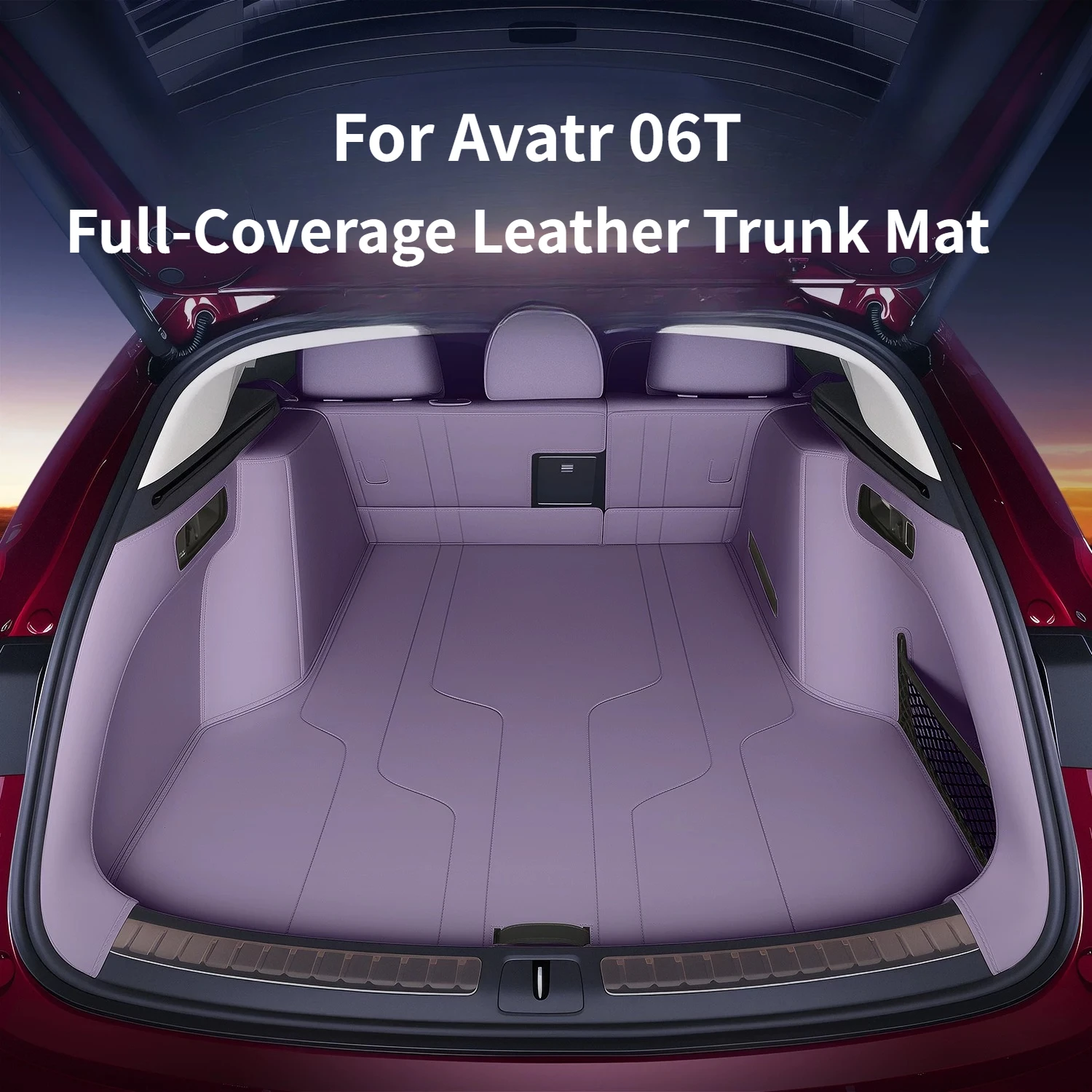 For Avatr 06T Full Surround Leather Trunk Mat Scratch-Resistant and Wear-Resistant Trunk Mat Modification Accessories