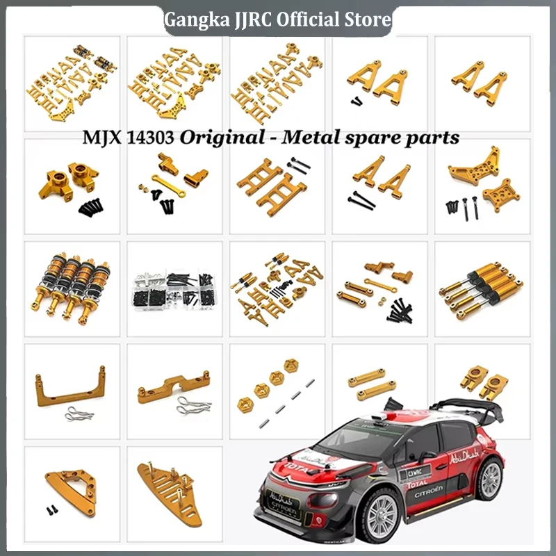 Mjx Hyper Go 14301 14303 H14bm Rc Auto Metalen Stuurbeker Bovenste Onderste Swing Arm Set Schok Toren Beugel Body Post Upgrade Onderdelen