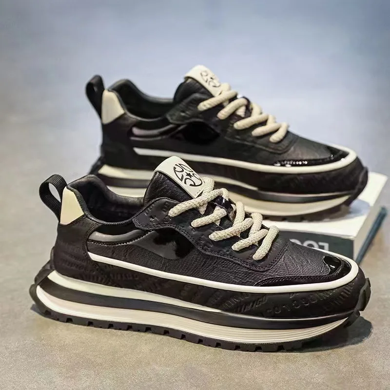 

Casual Sneaker Loafers Men's Sneakers Male Sneakers Thick Bottom Shoes for Men Sports and Leisure Soft and Comfortable Non-Slip