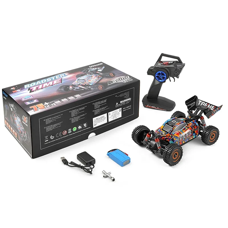 WLtoys 184016 1/18 elektryczny bezszczotkowy samochód wyścigowy 4WD symulacja amortyzator hydrauliczny RC profesjonalny model ciężarówki potworowej
