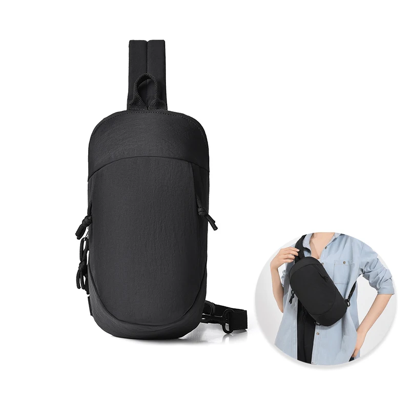 Outdoor chest pack,  Lightweight Hiking Chest Bag, Convertible to Waist Pack, Shoulder Bag for Camping Fishing.