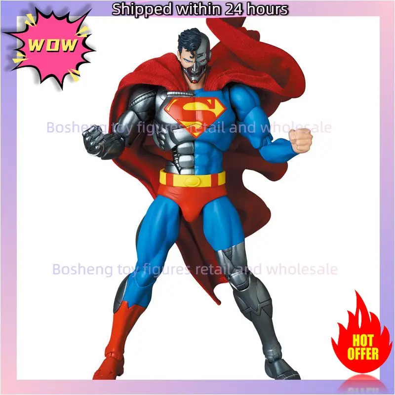 Original  MAFEX 164 CYBORG SUPERMAN RETURN OF SUPERMAN In Stock Anime Collection Figures Model Toys