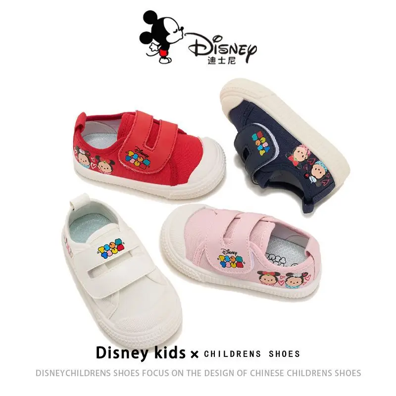 

Детская новогодняя обувь Disney — весенние парусиновые кроссовки для малышей, первых ходунков и повседневная одежда