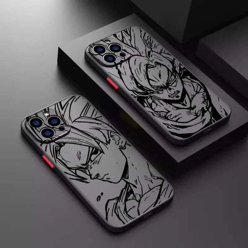 

Dragon Bal Vegeta Line Pattern Phone Case For Apple iPhone 17 16 15 14 13 12 11 Air Pro Max Plus Mini Frosted Translucent