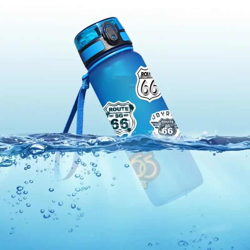 50PCS Route 66 Personalized Creative Graffiti Trendy Cool Car Cup Luggage Computer Skateboard Decoration Waterproof Sticker