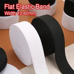 5 metri fascia elastica 15-60mm bianco nero fasce in maglia ad alta elasticità per cucire cintura e pantaloni forniture in vita