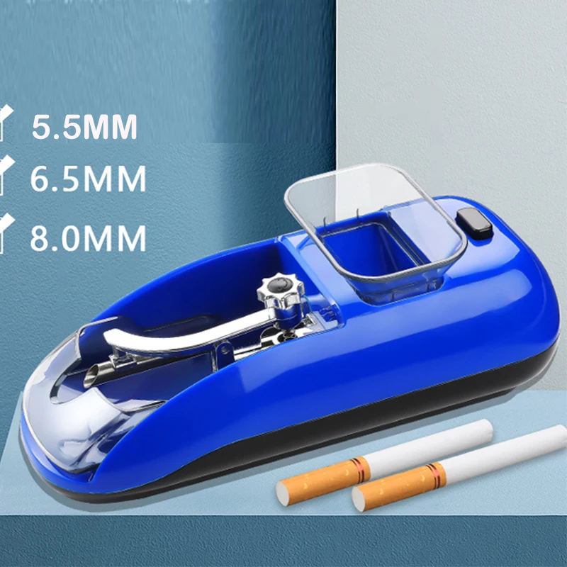 Automatic Tobacco Wrapping Machine Electric Electronic Cigarette Cigaret Rolling Machine Slim Roll Cig Cigarets 8.0/6.5mm Mini