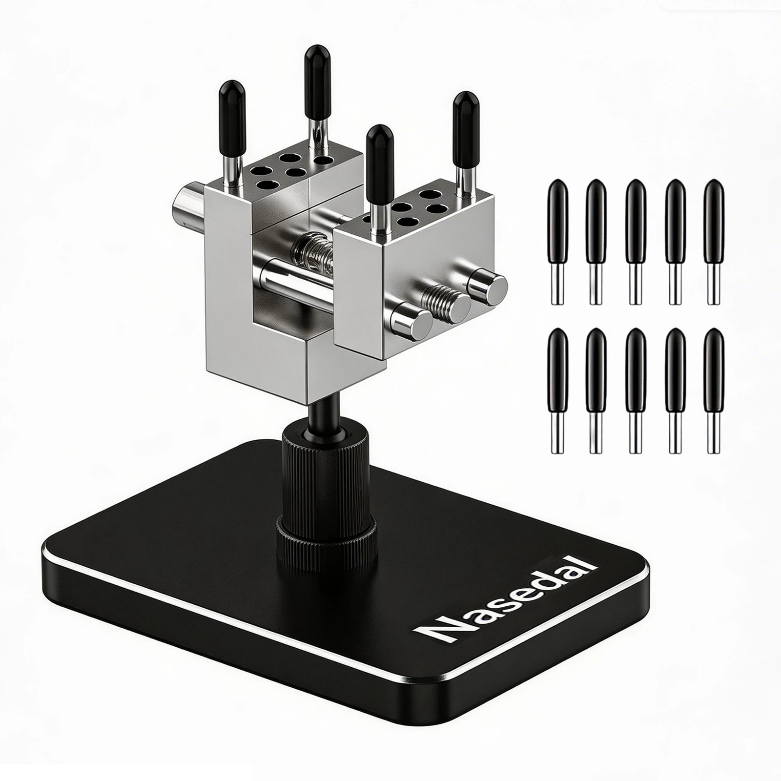 Nasedal 2-in-1 Präzisions-Tischschraubstock & Klemme, Tragbares Verstellbares Werkzeug für Gunpla Modellbau, Hobby, DIY und Bastelzubehör